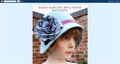 Desktop Screenshot of daisydarlingmillineryboutique.blogspot.com