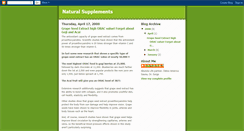 Desktop Screenshot of naturalsupplementation.blogspot.com