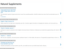 Tablet Screenshot of naturalsupplementation.blogspot.com