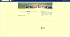 Desktop Screenshot of mainzerautorengruppe.blogspot.com