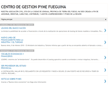 Tablet Screenshot of gestionpymefueguina.blogspot.com