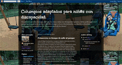 Desktop Screenshot of columpiosadaptados-discapacidad.blogspot.com