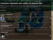 Tablet Screenshot of columpiosadaptados-discapacidad.blogspot.com