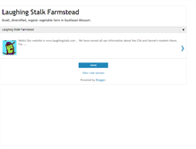 Tablet Screenshot of laughingstalkfarmstead.blogspot.com