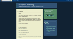Desktop Screenshot of cheapskatetechnology.blogspot.com