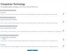 Tablet Screenshot of cheapskatetechnology.blogspot.com