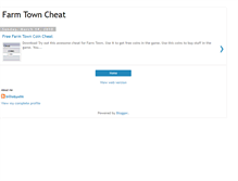 Tablet Screenshot of freefarmtowncheat.blogspot.com