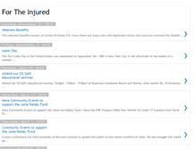 Tablet Screenshot of fortheinjured.blogspot.com