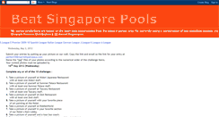 Desktop Screenshot of beatsingaporepools.blogspot.com