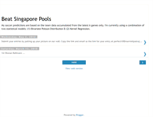 Tablet Screenshot of beatsingaporepools.blogspot.com