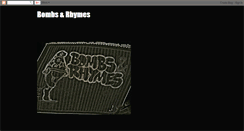 Desktop Screenshot of bombsandrhymes.blogspot.com