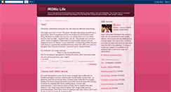 Desktop Screenshot of ironiclifeblog.blogspot.com