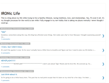 Tablet Screenshot of ironiclifeblog.blogspot.com