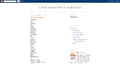 Desktop Screenshot of loveforeverforever.blogspot.com