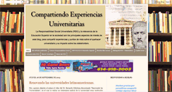 Desktop Screenshot of compartiendoexperienciauniversitaria.blogspot.com