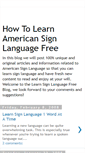 Mobile Screenshot of learnsignlanguagefree.blogspot.com