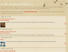 Tablet Screenshot of healthwealthwisdom.blogspot.com