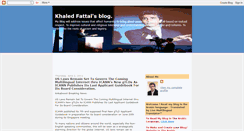 Desktop Screenshot of khaledfattal.blogspot.com