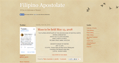 Desktop Screenshot of filipinoapostolate.blogspot.com