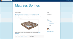 Desktop Screenshot of mattress-springs.blogspot.com