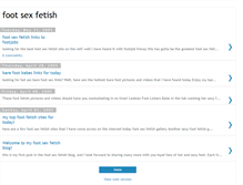 Tablet Screenshot of footsexfetish.blogspot.com