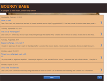 Tablet Screenshot of bourgybabe.blogspot.com