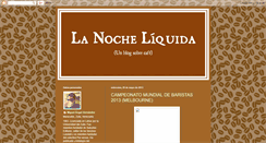 Desktop Screenshot of lanocheliquida.blogspot.com