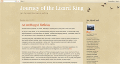 Desktop Screenshot of journeyofthelizardking.blogspot.com