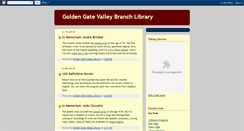 Desktop Screenshot of goldengatevalleybranchlibrary.blogspot.com
