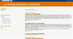 Desktop Screenshot of daniel-latecnologiaeneldeporte.blogspot.com