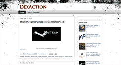 Desktop Screenshot of dexaction.blogspot.com