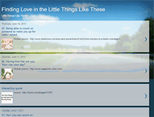 Tablet Screenshot of littlethingslikethese.blogspot.com