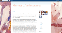 Desktop Screenshot of musingsofinsomniac.blogspot.com