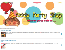 Tablet Screenshot of kiddiepartyshop.blogspot.com