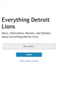 Mobile Screenshot of everythingdetroitlions.blogspot.com