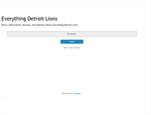 Tablet Screenshot of everythingdetroitlions.blogspot.com