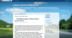 Desktop Screenshot of collegefootballbettingadvice12.blogspot.com