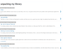 Tablet Screenshot of myunpackedlibrary.blogspot.com