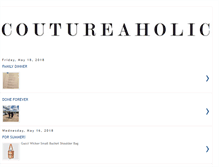 Tablet Screenshot of coutureaholic.blogspot.com