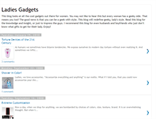Tablet Screenshot of ladiesgadgets.blogspot.com