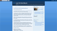 Desktop Screenshot of lose-fat-gain-muscle--steve.blogspot.com