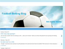 Tablet Screenshot of footballfreebetting.blogspot.com