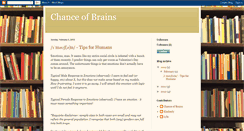 Desktop Screenshot of chanceofbrains.blogspot.com