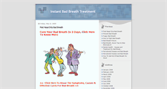 Desktop Screenshot of instant-bad-breath-treatment.blogspot.com