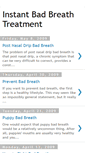 Mobile Screenshot of instant-bad-breath-treatment.blogspot.com