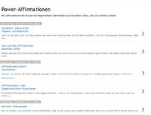 Tablet Screenshot of power-affirmationen.blogspot.com