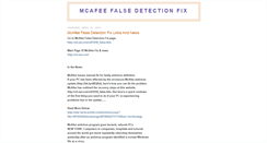 Desktop Screenshot of falsedetectionfix.blogspot.com