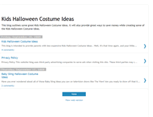 Tablet Screenshot of kids-halloween-costume-ideas.blogspot.com