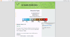 Desktop Screenshot of airqualityhealthindex.blogspot.com