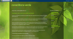 Desktop Screenshot of consciencia-verde.blogspot.com
